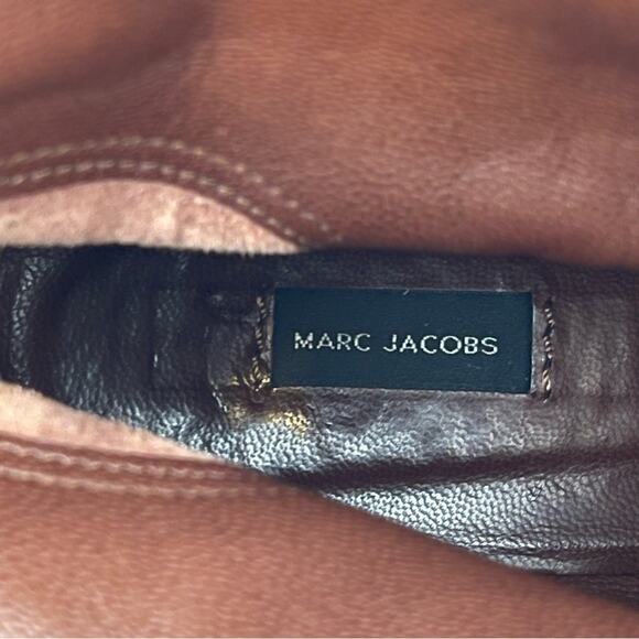 Marc Jacobs Tan Suede Chunky Chain Lug Sole Boots 37.5 - Picture 8 of 15